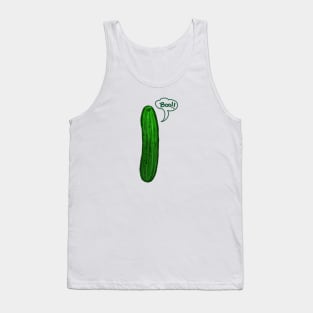 Scary Cucumber Boo Original Funny New School Art Tank Top